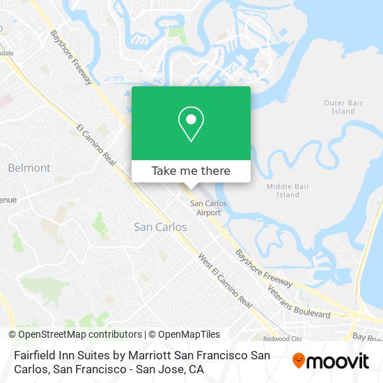 Fairfield Inn Suites by Marriott San Francisco San Carlos map
