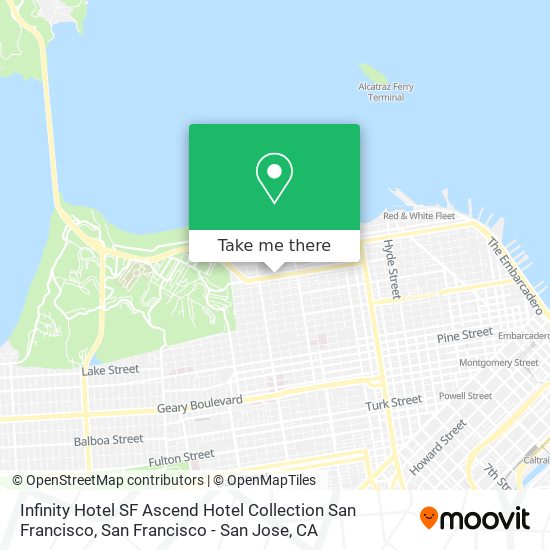 Mapa de Infinity Hotel SF Ascend Hotel Collection San Francisco