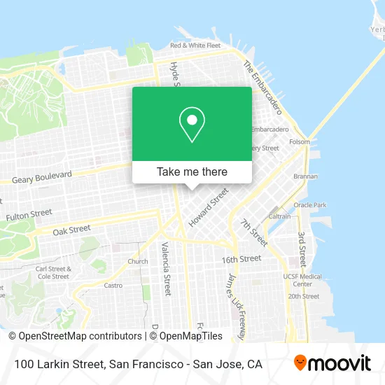 100 Larkin Street map