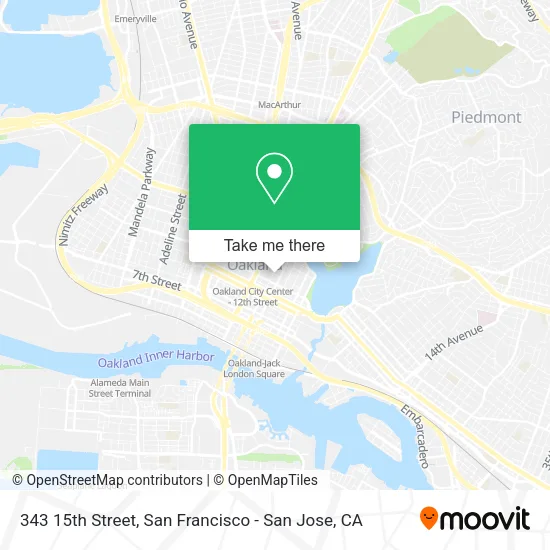 Mapa de 343 15th Street