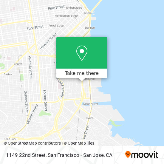 Mapa de 1149 22nd Street