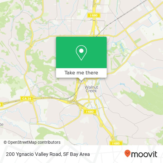 Mapa de 200 Ygnacio Valley Road