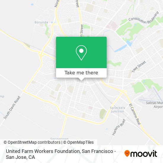 United Farm Workers Foundation map