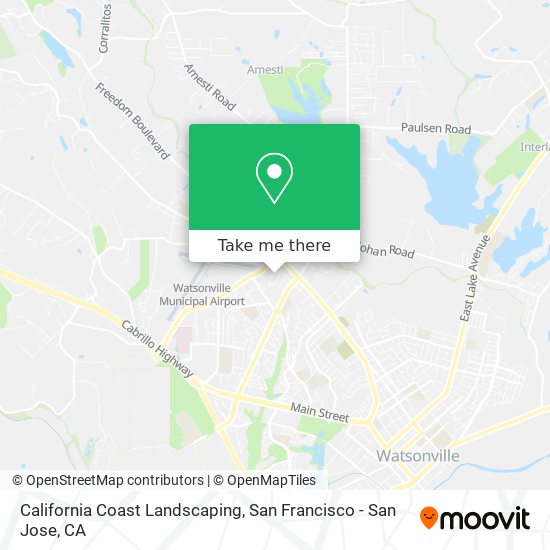 California Coast Landscaping map