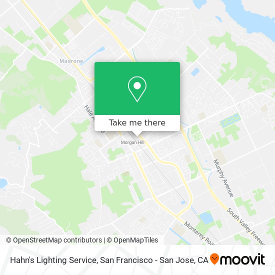 Hahn's Lighting Service map