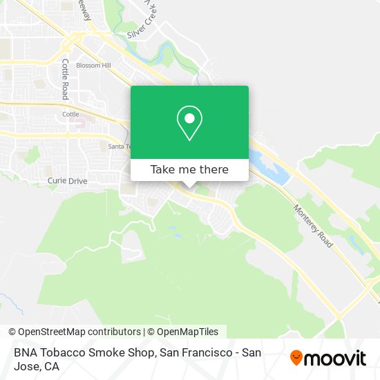 BNA Tobacco Smoke Shop map