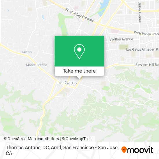Mapa de Thomas Antone, DC, Amd