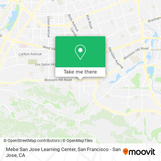 Mapa de Mebe San Jose Learning Center