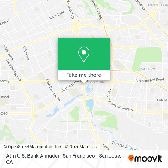 Mapa de Atm U.S. Bank Almaden