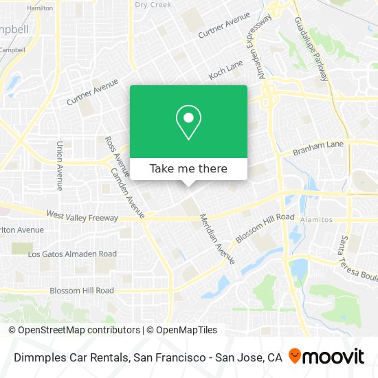 Mapa de Dimmples Car Rentals