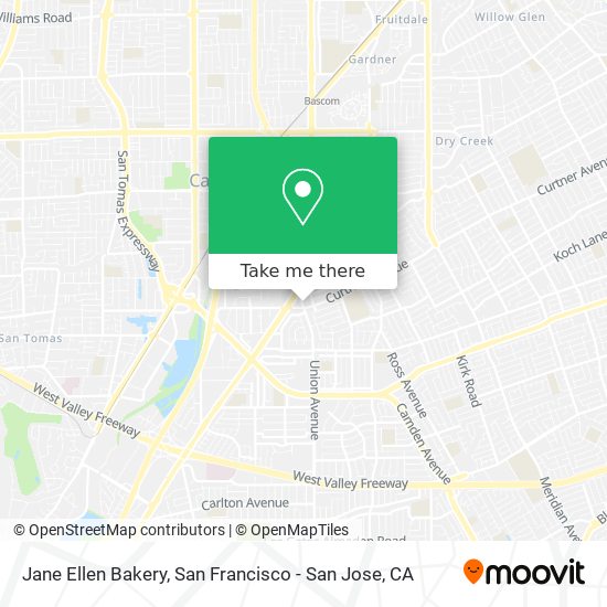 Jane Ellen Bakery map