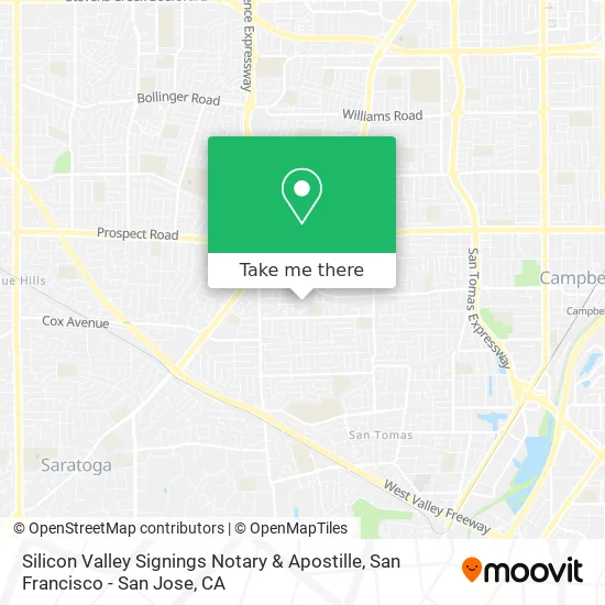 Silicon Valley Signings Notary & Apostille map