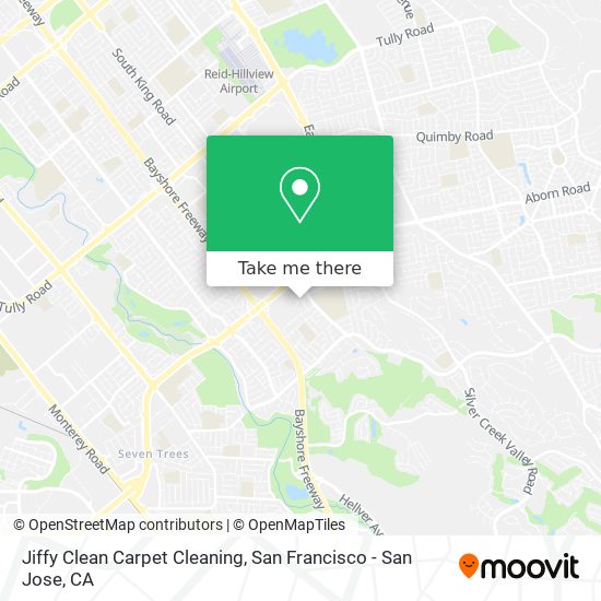 Jiffy Clean Carpet Cleaning map
