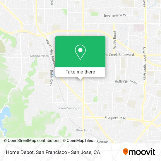 Home Depot map