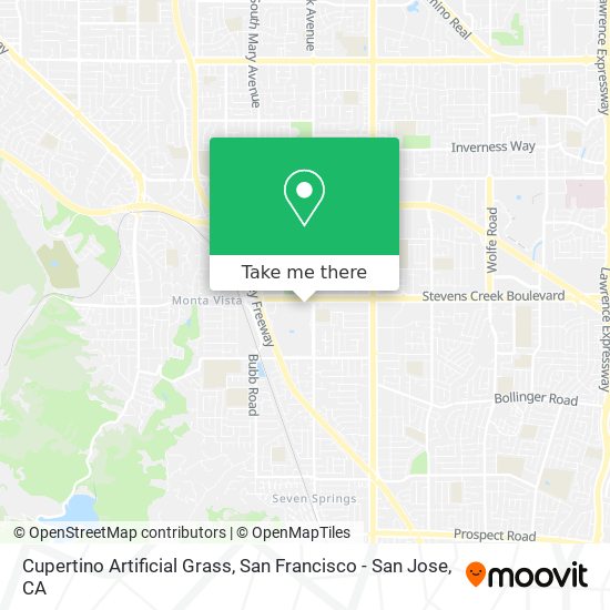 Mapa de Cupertino Artificial Grass