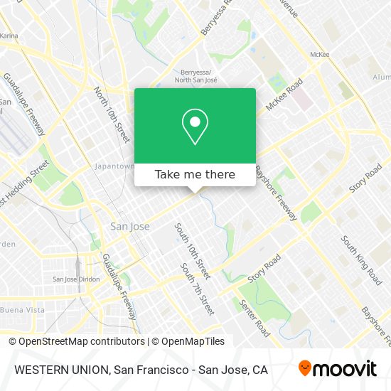 WESTERN UNION map