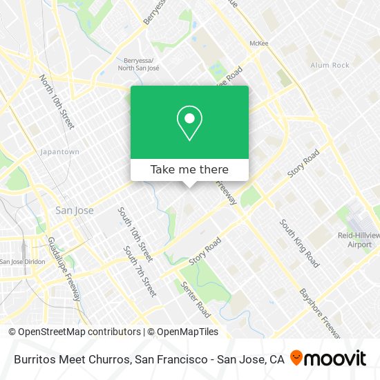 Burritos Meet Churros map