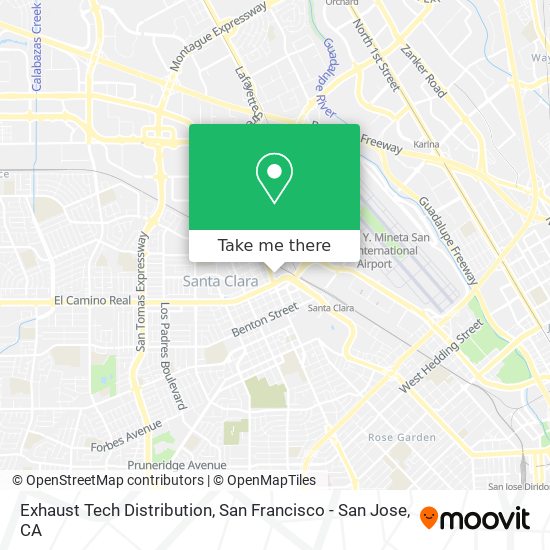 Exhaust Tech Distribution map