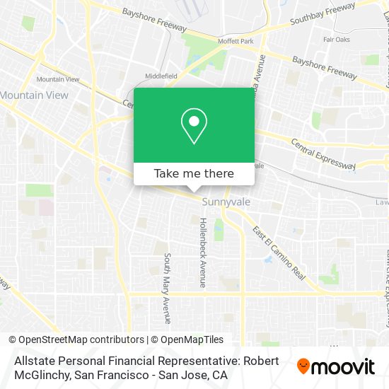 Mapa de Allstate Personal Financial Representative: Robert McGlinchy