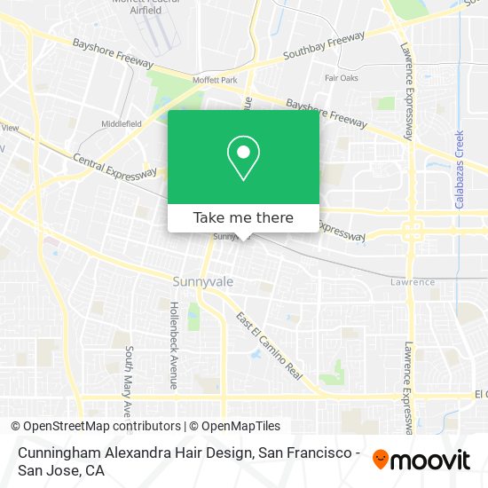 Cunningham Alexandra Hair Design map