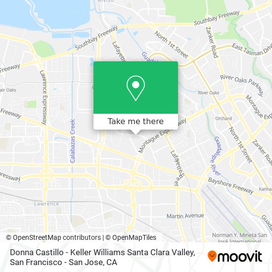 Donna Castillo - Keller Williams Santa Clara Valley map