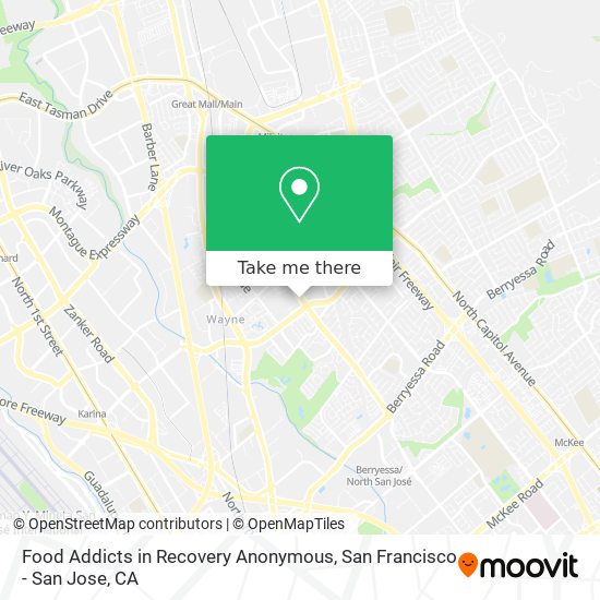 Mapa de Food Addicts in Recovery Anonymous