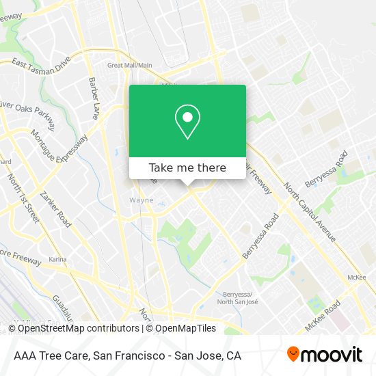 AAA Tree Care map