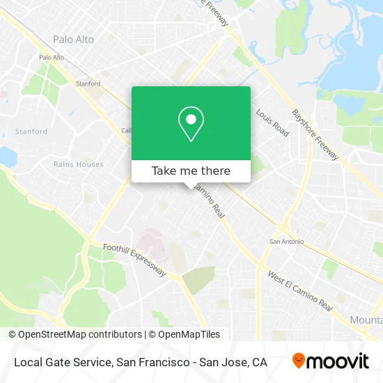 Local Gate Service map