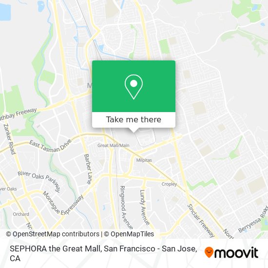 SEPHORA the Great Mall map