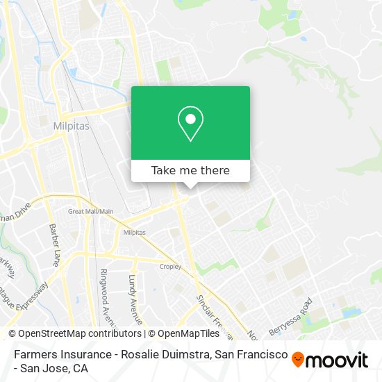 Farmers Insurance - Rosalie Duimstra map