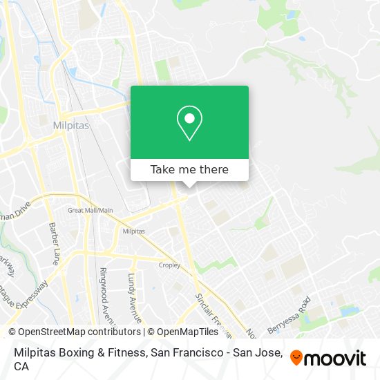 Milpitas Boxing & Fitness map
