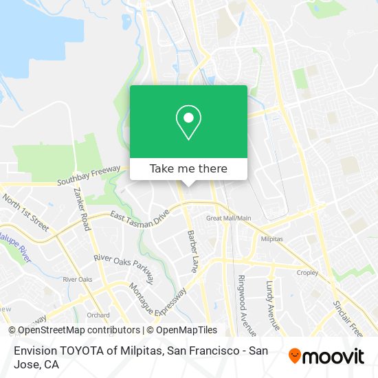 Mapa de Envision TOYOTA of Milpitas