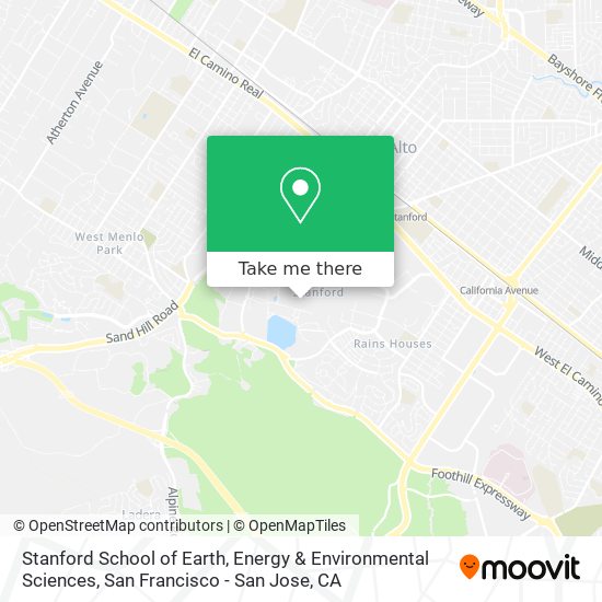 Stanford School of Earth, Energy & Environmental Sciences map