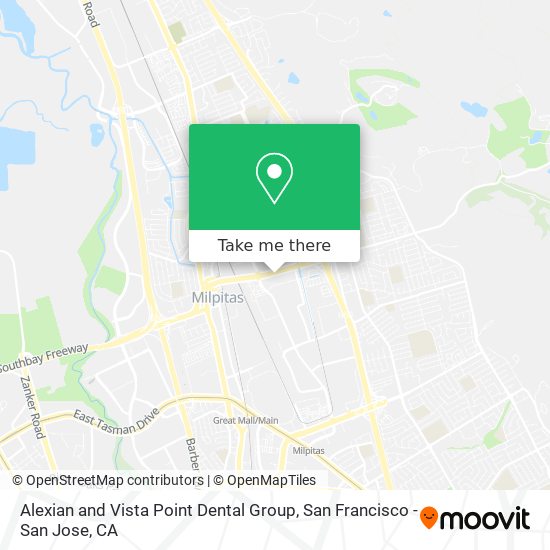 Alexian and Vista Point Dental Group map