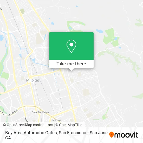 Bay Area Automatic Gates map