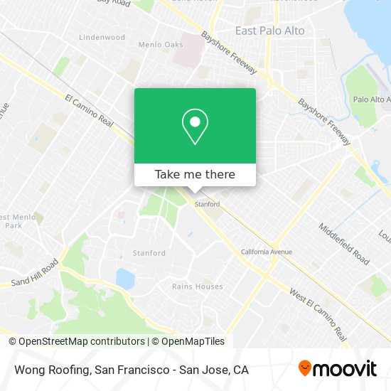 Wong Roofing map