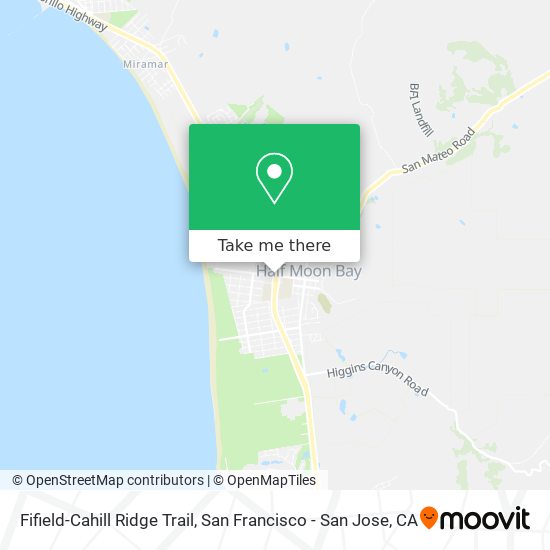 Fifield-Cahill Ridge Trail map