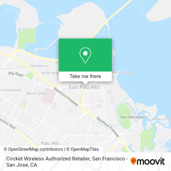 Mapa de Cricket Wireless Authorized Retailer