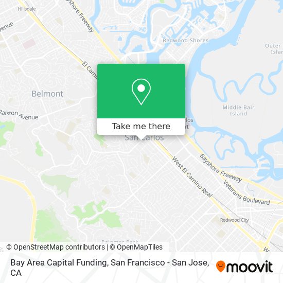 Mapa de Bay Area Capital Funding