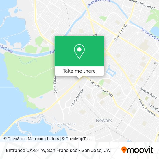 Mapa de Entrance CA-84 W