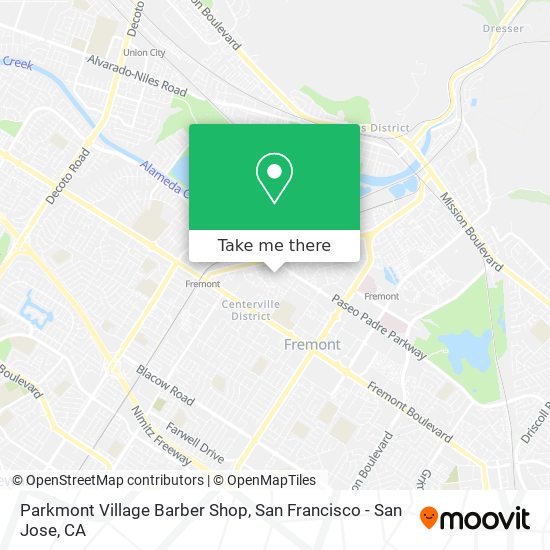 Parkmont Village Barber Shop map