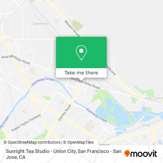 Sunright Tea Studio - Union City map