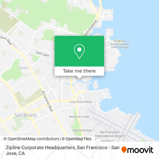 Zipline Corporate Headquarters map