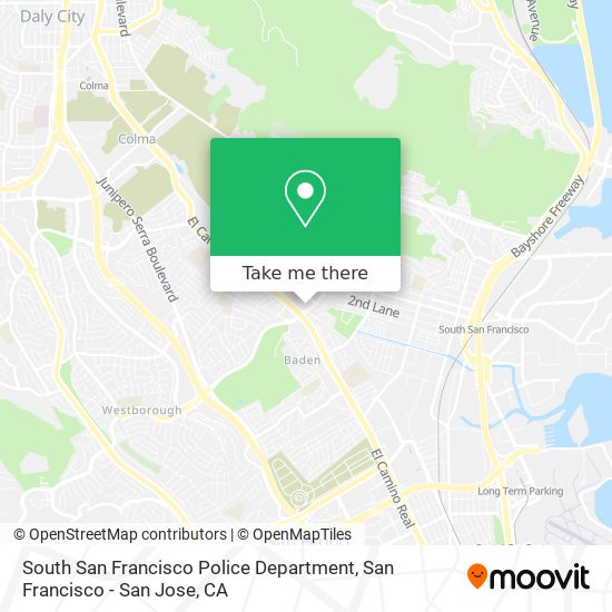 Mapa de South San Francisco Police Department