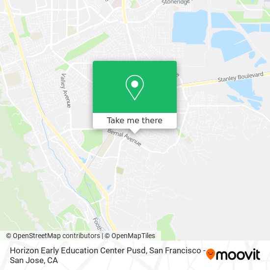 Horizon Early Education Center Pusd map