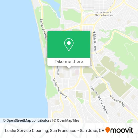 Leslie Service Cleaning map
