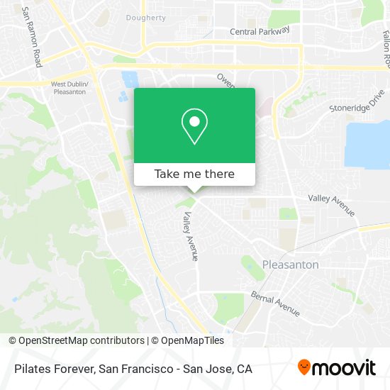 Pilates Forever map