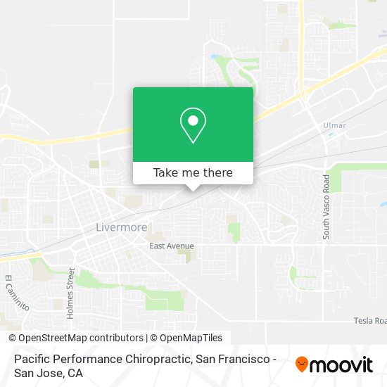 Mapa de Pacific Performance Chiropractic