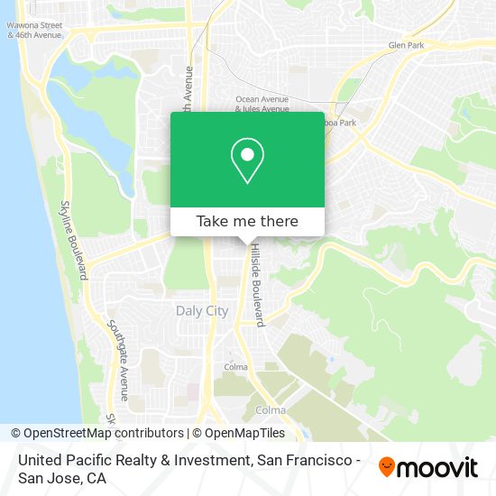 United Pacific Realty & Investment map