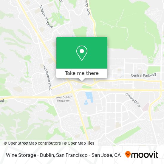 Wine Storage - Dublin map